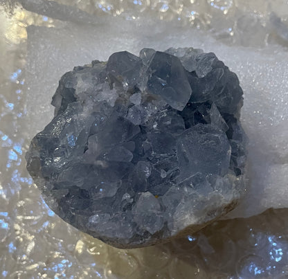 Raw Gorgeous Blue Celestite Geode XL