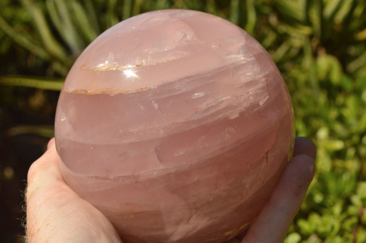 Polished Natural Rose Quartz Spheres