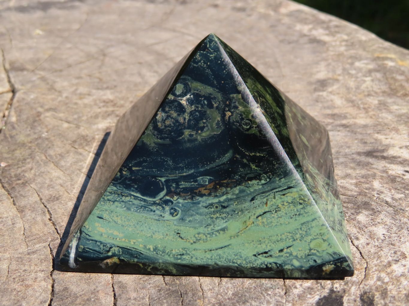 Polished Natural Kambaba Jasper Pyramid
