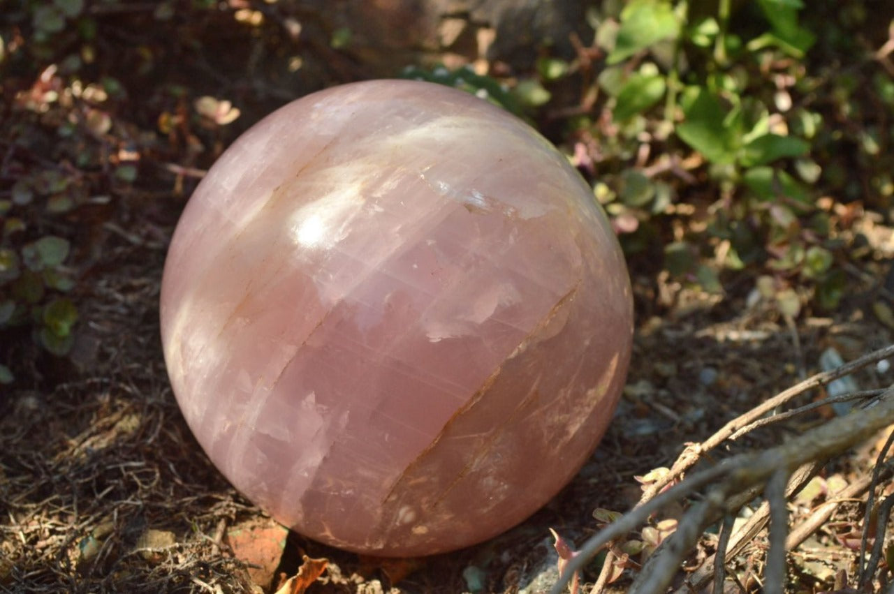 Polished Natural Rose Quartz Spheres