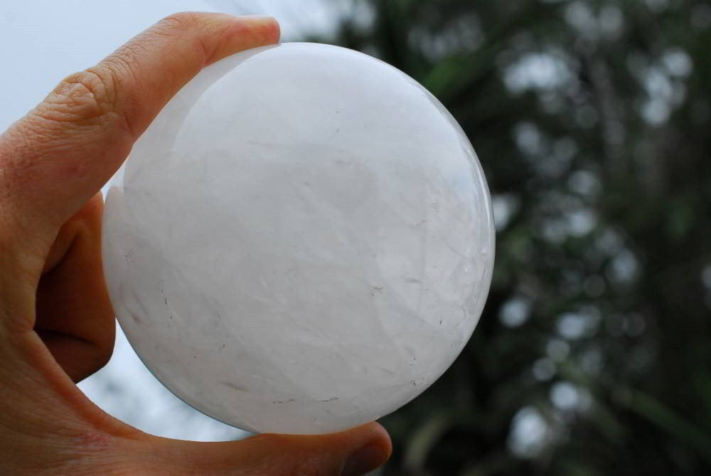 Polished natural Moon Opal Spheres L