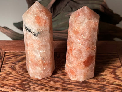 Polished natural Sunstone point