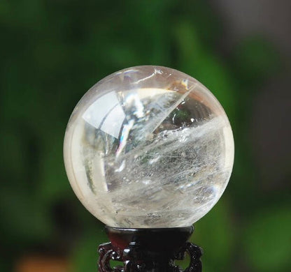 Polished Natural Clear Quartz Spheres