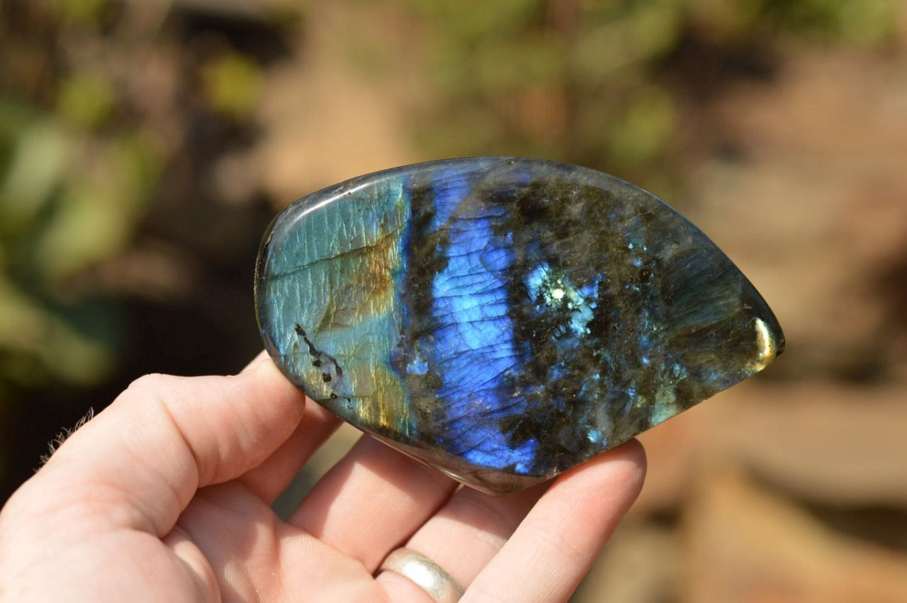 Polished Natural Labradorite Standing