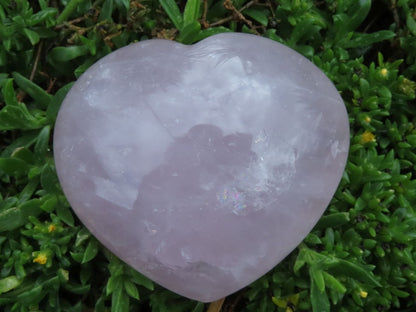 Polished Natural Rose Quartz Hearts